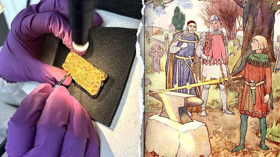 Real-life Excalibur? Man on a hike uncovers gold sword relic hidden under tree Education Perth